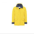 Long Fitted Lightweight Yellow Padded Jacket for Ladies